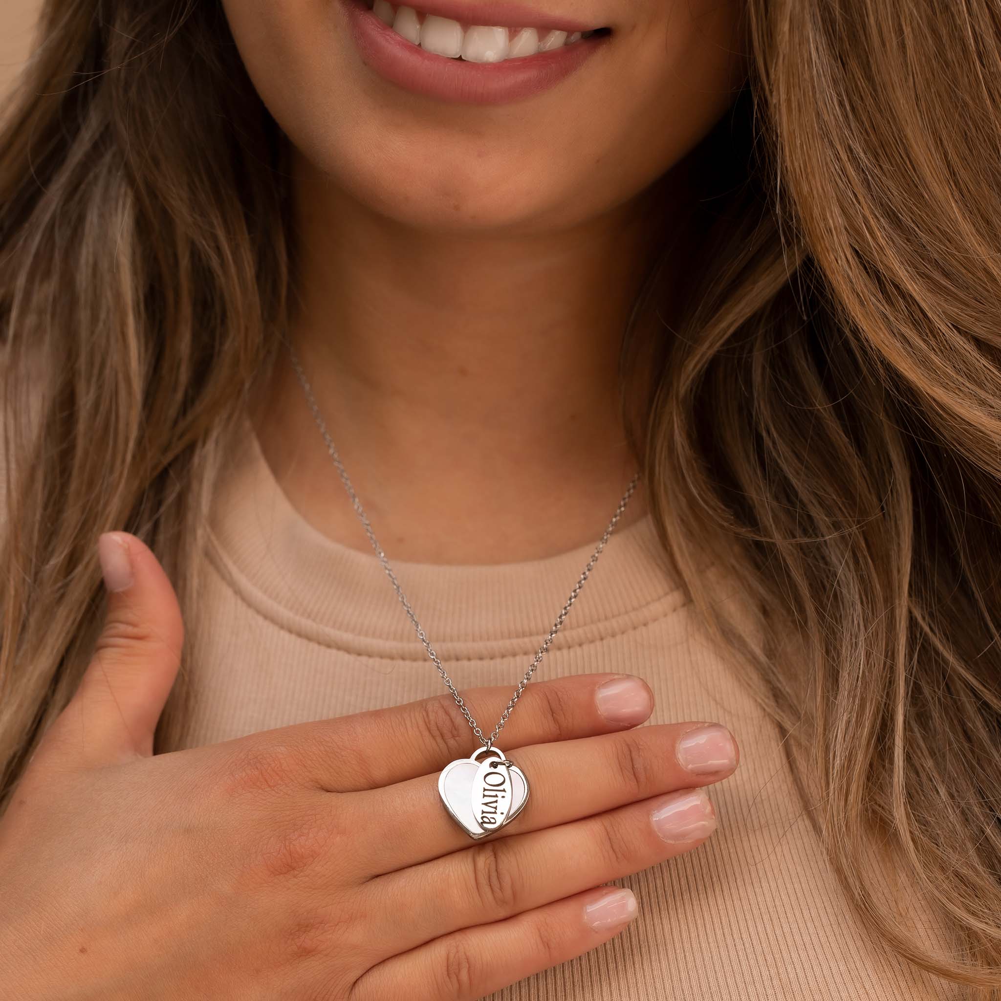 Seashell heart & tag - Stainless steel