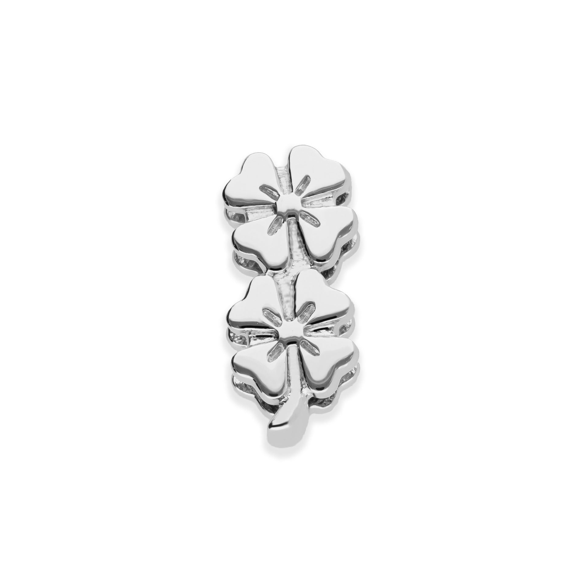 Mesh charm flowers silver - Stainless steel