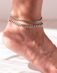 Cuban anklet small - Adjustable