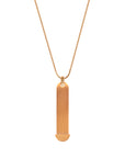 Mesh charm necklace rosé gold - Personalized