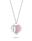 Seashell heart & tag silver - Personalized