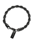 Twisted rope black - Stainless steel