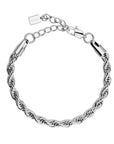 Twisted Rope Silver - Stainless steel