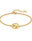 World bracelet gold - Stainless steel
