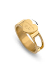 Gold heart ring - Personalized