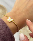 So Butterfly bracelet gold
