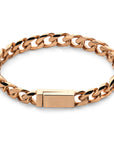 Initial chain bracelet rosé gold