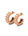 Wave earring rosé gold