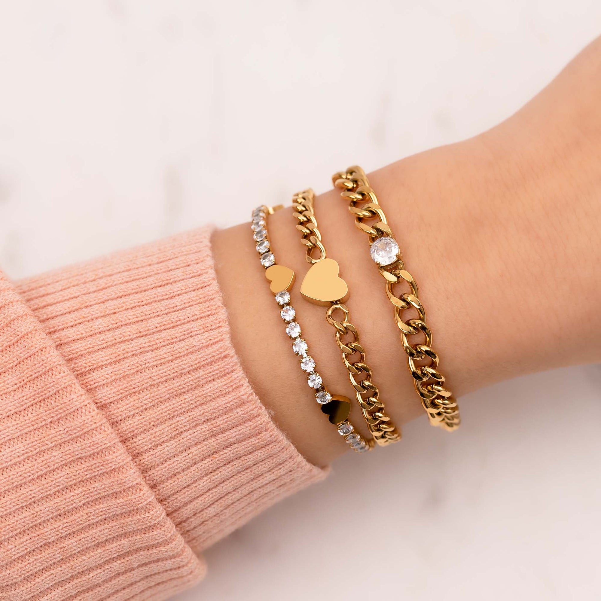 Cuban chain stone - Tarnish free