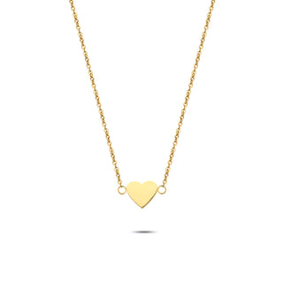 Heart necklace gold