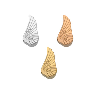 Letter charm angel wing