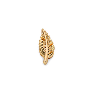 Mesh charm feather gold
