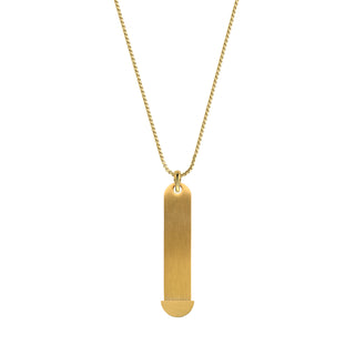 Mesh charm necklace gold