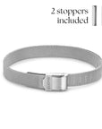 Mesh bracelet silver luxe