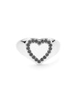 Noir heart silver