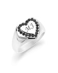 Noir heart silver