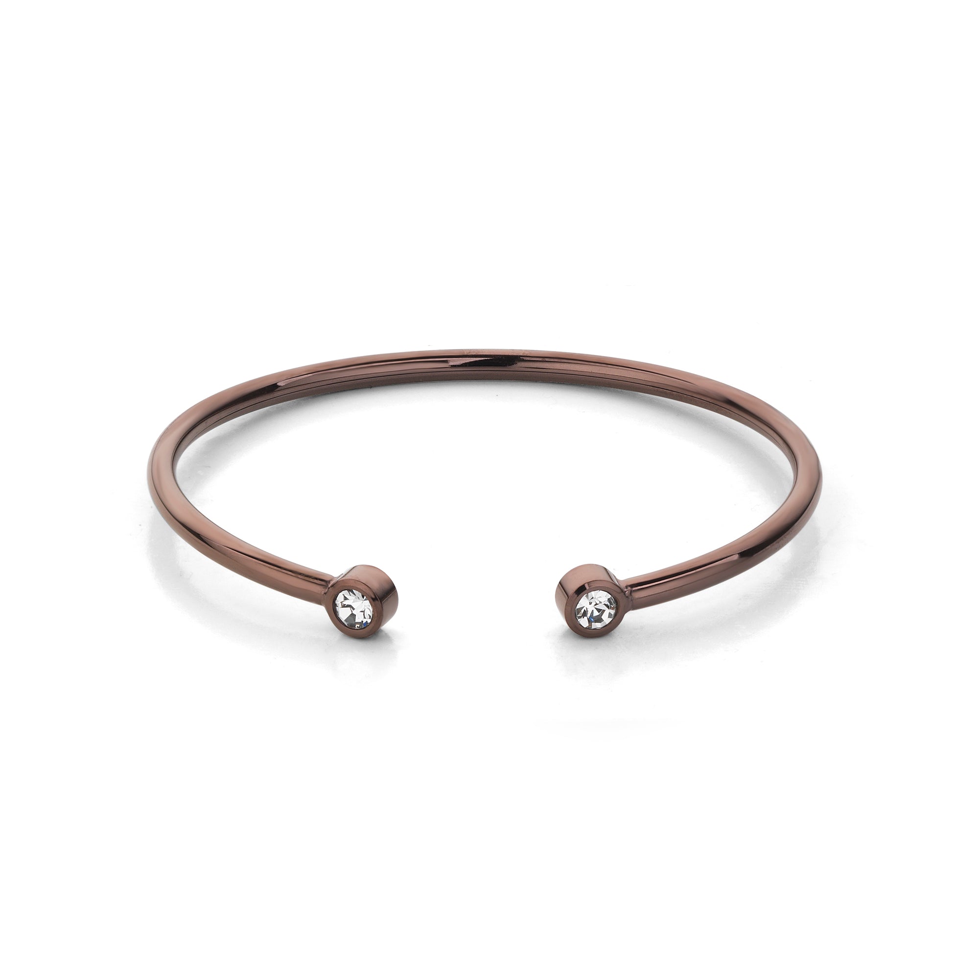 Diamond bangle coffee - Stainless steel