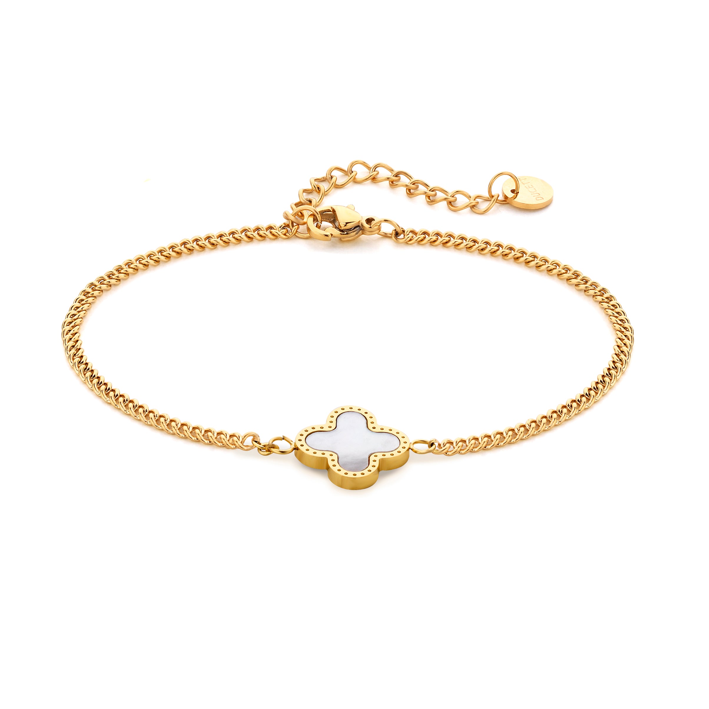Seashell blossom bracelet gold