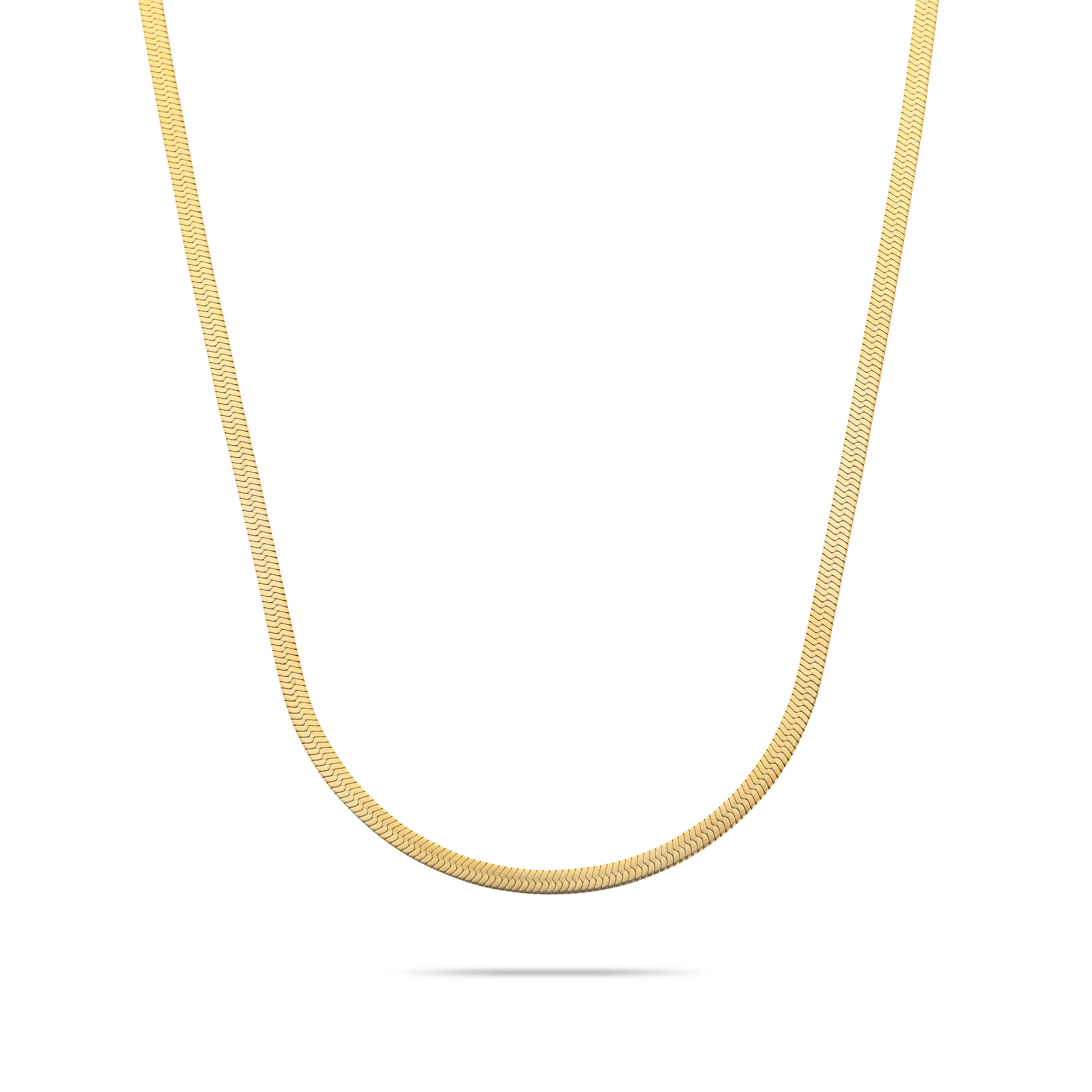 Snake necklace gold