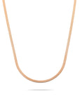 Snake necklace rosé gold