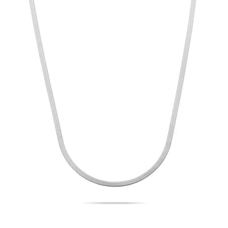 Snake necklace silver