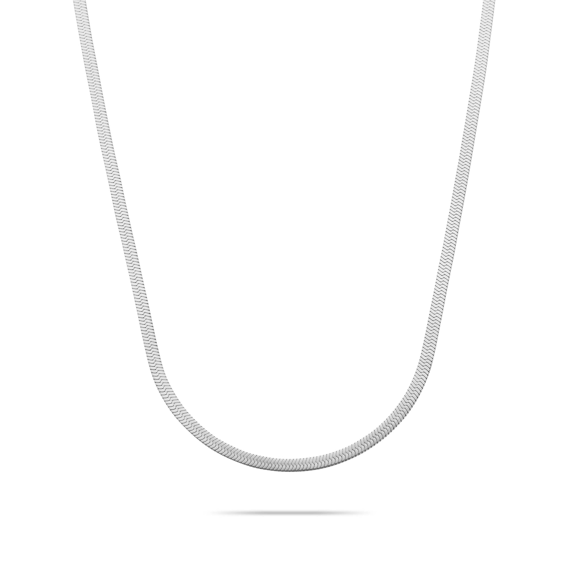 Snake necklace silver - Stainless steel