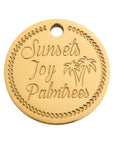 Coin palm tree gold